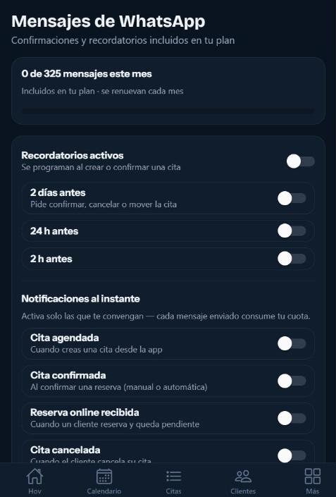 Pantalla WhatsApp